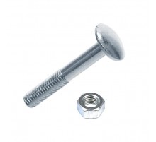 Болт DIN603 мебельный оцинк. М6х80 с гайкой (6 шт) - пакет   108766  Tech-KREP