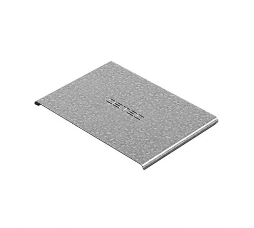 Крышка к повороту вертикальному вниз к лотку 300х50, толщ. 1,0 мм, Сендзимир цинк, 022535  КПВН-300х50-1,0-СЦ   Ostec