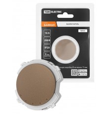 Выключатель 1-кл. 16А 250В бронза, "Байкал"   SQ1819-0430  TDM