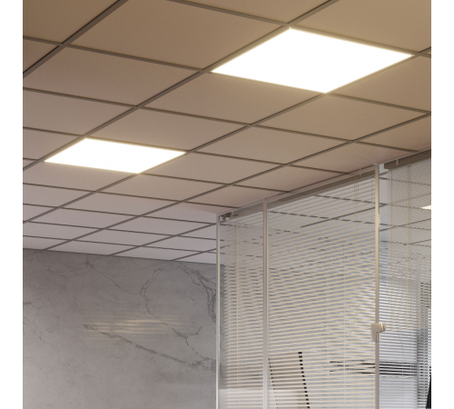 Светильник светодиодный потолочный   MiR 35W CRI90 4200lm 4000K IP40 595*595*50мм опал LED 1/1  G1-A0-00070-01G02-4003540  Gauss