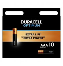 Батарейки Duracell 5014072 ААА алкалиновые 1,5v 10 шт. LR03-10BL Optimum  Б0056027   Duracell