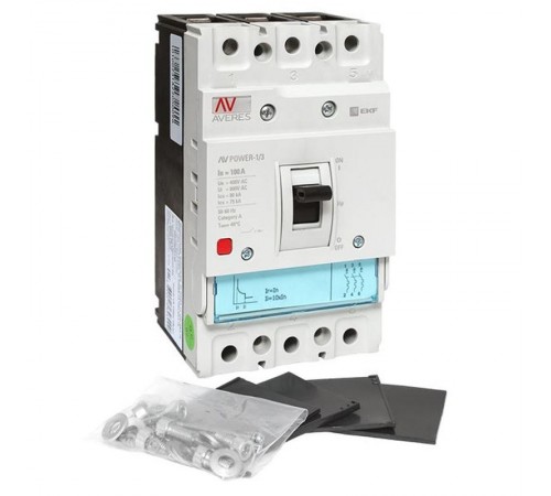 Выключатель автоматический AV POWER-1/3 100А 80kA TR AVERES  mccb-13-100H-TR-av  EKF