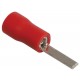 Наконечник плоский штыревой НпИш 0,5-1,5 красный (100шт)   UNL30-L21-A10  IEK