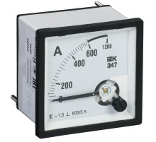 Амперметр Э47 600/5А кл. точн. 1,5 96х96мм  IPA20-6-0600-E  IEK