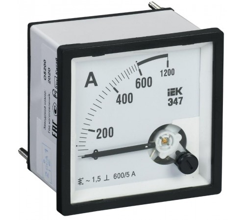 Амперметр Э47 600/5А кл. точн. 1,5 96х96мм  IPA20-6-0600-E  IEK