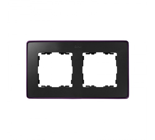 Simon 82 Рамка декоративная, 2 поста, Select, S82 Detail, графит-фиолетовый металлик  8201620-251  Simon