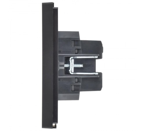 FORTE&PIANO Выключатель 2-клавишный перекрестный 10А FP109 черный  FP-V23-0-10-1-K02  IEK