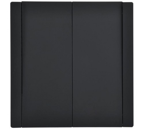 FORTE&PIANO Выключатель 2-клавишный перекрестный 10А FP109 черный  FP-V23-0-10-1-K02  IEK