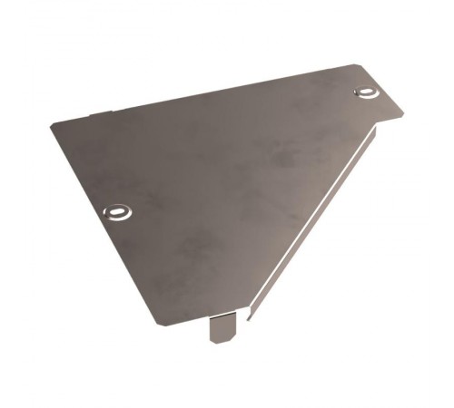 Крышка переходника левого Стандарт INOX (AISI 409) 300х100  PR16.5645  Промрукав