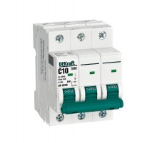 Выключатель автоматический без теплозащиты трехполюсный ВА-103М 3P 10А характеристика C 6кА  12519DEK  Dekraft