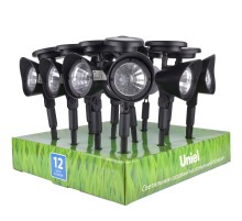 Cветильник садовый декоративный на солнечной батарее USL-C-691/PT270 FLASH SET12 набор 12шт. 4000К, 1*AA Ni-Cd акк. в/к. IP44  UL-00001688  Uniel