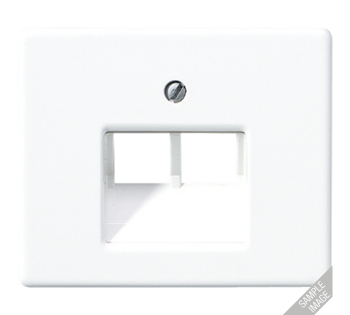 Крышка для сдвоенной телефонной и компьютерной розетки UAE; черная SL569-2UASW Jung