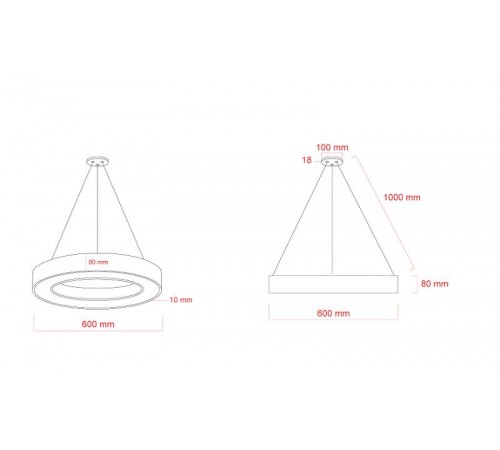 Светильник светодиодный Geometria Ring SPO-133-W-40K-045 45Вт 4000K 3200Лм IP40 600*600*80 белый подвесной ЛТ  Б0058904  ЭРА