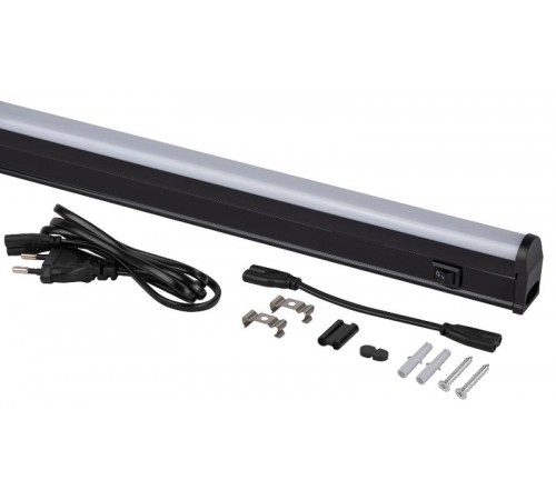 Линейный светодиодный светильник  LLED-01-16W-4000-B 16Вт 4000K L1174мм с выключателем черный  Б0065585  ЭРА