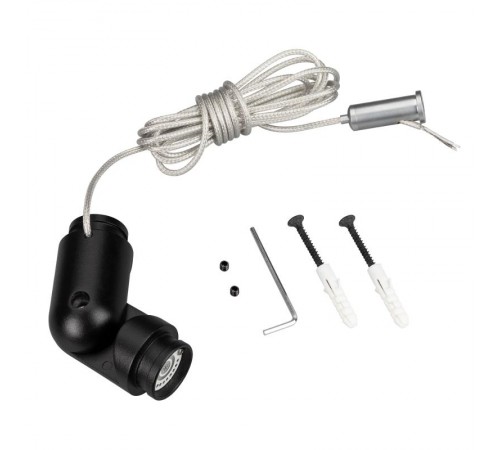 Коннектор поворотный MAG-FLEX-CON-POWER-TURN-KIT (BK) (Arlight, IP20 Металл, 3 года)  034058  Arlight