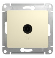 Glossa Бежевый TV Розетка одиночная 1DB  GSL000291  SE