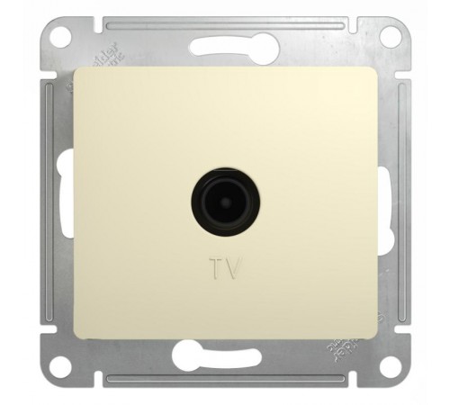 Glossa Бежевый TV Розетка одиночная 1DB  GSL000291  SE