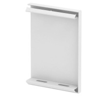 Торцевая заглушка кабельного канала Rapid 80 90x130 мм (сталь,белый) (GS-E90130RW)  6277370  OBO Bettermann