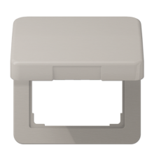 Подпружиненная откидная крышка, для монтажа устройств размером 50х50; металл; платина; CD500  CD590KLPT  Jung
