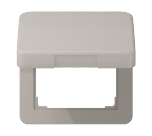 Подпружиненная откидная крышка, для монтажа устройств размером 50х50; металл; платина; CD500  CD590KLPT  Jung