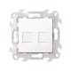 Simon 24 Белый Комп. розетка 2-ая RJ45 кат 5е UTP  2450593-030  Simon