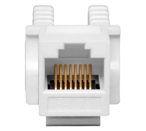 Модуль Keystone TERACOM PRO Cat.5E RJ-45 неэкранированный 110 IDC 90 градусов белый  TRP-KSTN-90D-5EUTP-WH  EKF