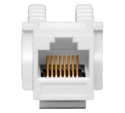 Модуль Keystone TERACOM PRO Cat.5E RJ-45 неэкранированный 110 IDC 90 градусов белый  TRP-KSTN-90D-5EUTP-WH  EKF