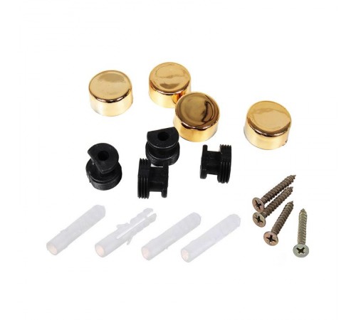 Зеркалодержатель d17 мм без сверления, золото (комплект) - пакет   112585  Tech-KREP