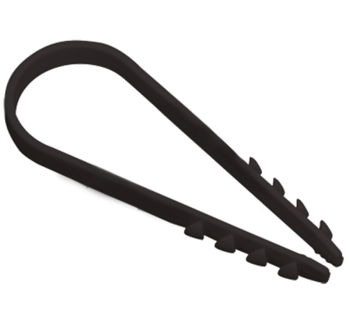 Дюбель хомут 19-25мм нейлон черный (100шт)  UHH36-19-25-100  IEK