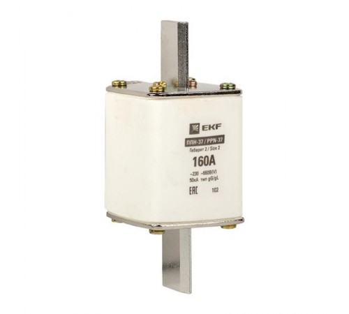 Плавкая вставка ППН-37 400/160А габарит 2  fus-37/400/160  EKF