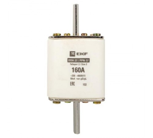 Плавкая вставка ППН-37 400/160А габарит 2  fus-37/400/160  EKF
