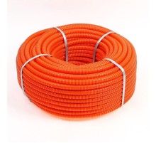 Труба гофрированная из ПНД с зондом  40 мм, оранжевая (15 м/уп.)  28-0040-5  Rexant