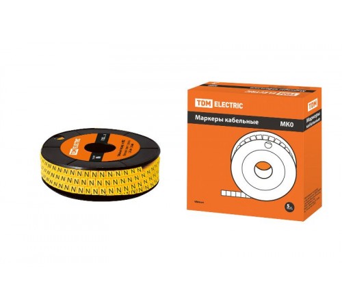 Маркер МК0 - 1,5мм символ "N" 1000шт/ролл   SQ0511-0011  TDM