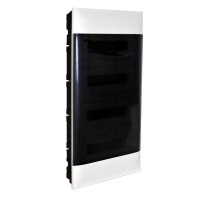 Practibox S Пластиковый щиток Встраиваемый (в полые стены) 4X18 Дымчатая дверь  137579  Legrand