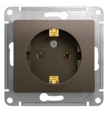 Glossa Шоколад Розетка с заземлением, 16А  GSL000843  SE