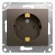 Glossa Шоколад Розетка с заземлением, 16А  GSL000843  SE