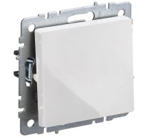 BRITE Выключатель 1-клавишный проходной 10А ВС10-1-6-БрБ белый  BR-V12-0-10-K01  IEK