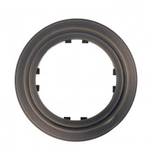 Рамка 1-постовая круглая (бронза) Vintage-Classic  889137-1  Ecoplast