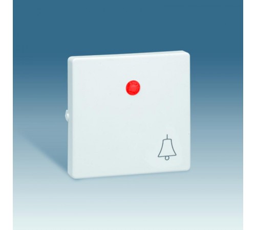 Simon 73 Клавиша для выключателя одноклавишного с подсветкой кнопочного с пиктограммой "звонок", S73 Loft, ал  73015-63  Simon