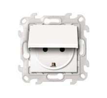 Simon 24 Белый Розетка 2К+З Schuko IP44  2450448-030  Simon