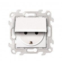Simon 24 Белый Розетка 2К+З Schuko IP44  2450448-030  Simon