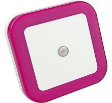 Ночник светодиодный NLE 03-SP-DS КВАДРАТ розовый с датчиком освещения 230В  4690612028774  IN HOME