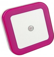 Ночник светодиодный NLE 03-SP-DS КВАДРАТ розовый с датчиком освещения 230В  4690612028774  IN HOME