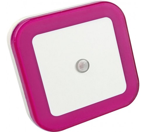 Ночник светодиодный NLE 03-SP-DS КВАДРАТ розовый с датчиком освещения 230В  4690612028774  IN HOME