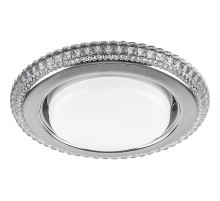 Светильник встраиваемый с белой LED подсветкой CD4036 потолочный GX53 без лампы, прозрачный, хром  40503  Feron