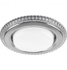 Светильник встраиваемый с белой LED подсветкой CD4036 потолочный GX53 без лампы, прозрачный, хром  40503  Feron