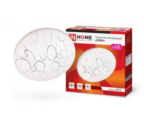 Светильник светодиодный серии DECO 24Вт 230В 6500К 1560лм 300х55мм ОРИОН  4690612025155  IN HOME