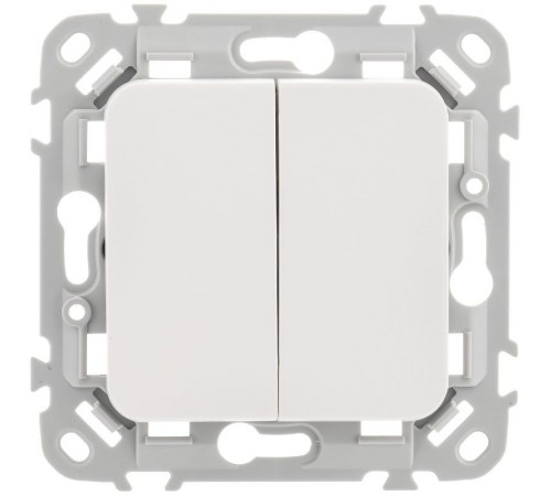 FLITE Выключатель 2-клавишный 10А ВС12-1-0-ФлЖ жемчуг  FI-V20-0-10-1-K36  IEK