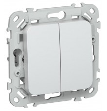 FLITE Выключатель 2-клавишный 10А ВС12-1-0-ФлЖ жемчуг  FI-V20-0-10-1-K36  IEK