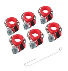 Цепи (браслеты) противоскольжения для легковых автомобилей, однорядные, к-т 6 шт.  07-7024-2  REXANT